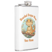 Custom Bearded Dragon Mom Flask フラスク (右)