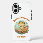 Custom Bearded Dragon Mom iPhone Case Case-Mate iPhoneケース (裏面)