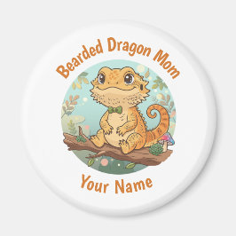 Custom Bearded Dragon Mom Magnet マグネット