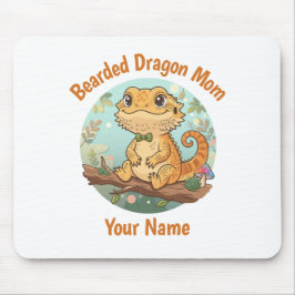 Custom Bearded Dragon Mom Mouse Pad マウスパッド