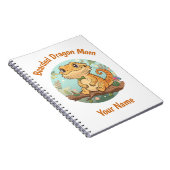 Custom Bearded Dragon Mom Notebook ノートブック (右側)