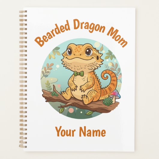 Custom Bearded Dragon Mom Planner プランナー手帳 (正面)