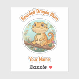 Custom Bearded Dragon Mom Sticker シール