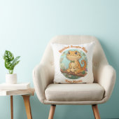 Custom Bearded Dragon Mom Throw Pillow クッション (椅子)