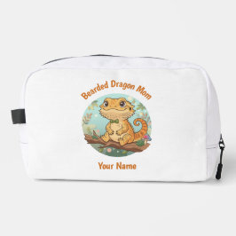 Custom Bearded Dragon Mom Toiletry Bag ドップキット