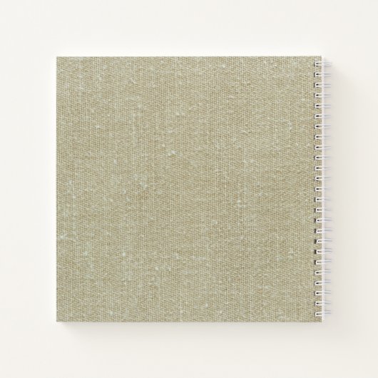 Custom beautiful texture white lace floral ノートブック (裏面)