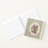 Custom beautiful texture white lace floral ノートブック (内部)