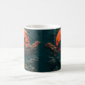 Custom Beautiful Witch Halloween Accent Mug, Perso コーヒーマグカップ (中央)