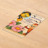 Custom bee baby shower  アクリル招待状 (レイダウン)