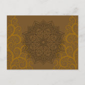 Custom bee baby shower  インビテーションポストカード (裏面)