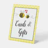 Custom Bee Bridal Shower Tabletop Sign 台座サイン (正面)