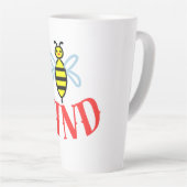 Custom Bee Kind Personalized Gift  カフェラテマグ (右アングル)