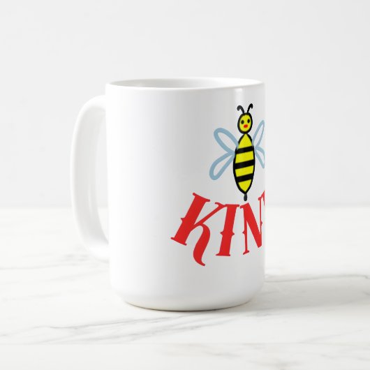 Custom Bee Kind Personalized Gift  コーヒーマグカップ (正面左)