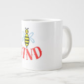 Custom Bee Kind Personalized Gift  ジャンボコーヒーマグカップ (正面右)