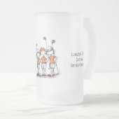 Custom Beer Mug for Ladies Golf League  フロストグラスビールジョッキ (正面右)