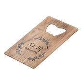 Custom Beer Opener, Wedding Favors, Groomsmen Gift クレジットカード栓抜き (正面アングル)