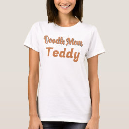 Custom Bernedoodle Doodle Mom Tricolor Pet Name Tシャツ