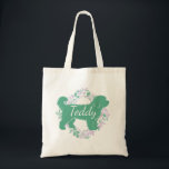Custom Bernedoodle Tote Bag Soulful Memory Name トートバッグ<br><div class="desc">arry the love of your best friend wherever you go with this custom Bernedoodle tote bag. Featuring a matcha green silhouette on one side and your soulful heart dog's photo on the other, it’s a beautiful tribute to your bond. The muted pastel wreath adds a touch of soft elegance to...</div>