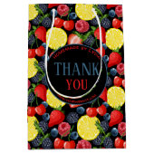 Custom Berries & Citrus Pattern Paper Gift Bag ミディアムペーパーバッグ (正面)