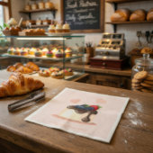 Custom Berry Dessert Illustration Paper Napkin スタンダードカクテルナプキン