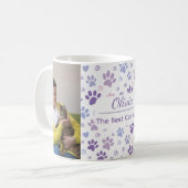 Custom Best Cat Mom Photo Mug  コーヒーマグカップ (正面左)