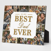 Custom Best Dad Ever Family Photo Collage Keepsake フォトプラーク (側面)