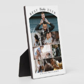 Custom Best Dad Ever Family Photo Collage Keepsake フォトプラーク (側面)