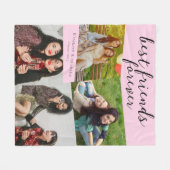 Custom Best Friend Photo Gift for Your Bestie フリースブランケット (正面(横))