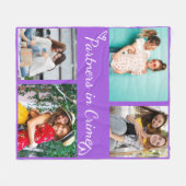 Custom Best Friend Photo Throw Keepsake Gift フリースブランケット (正面(横))