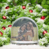 Custom “Best Friend” Snow Globe – Your Own Photo (クリスマス)