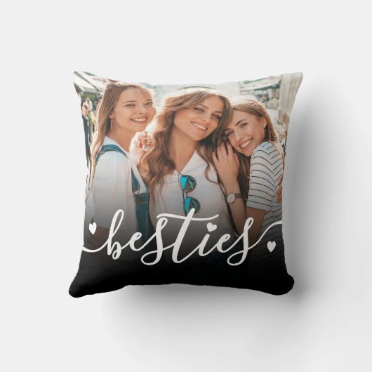 Custom Best Friends Photo Keepsake クッション (裏面)