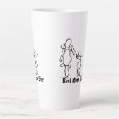 Custom Best Mom Ever Two-Tone Mug, 15 oz カフェラテマグ (正面)