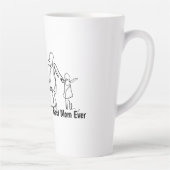 Custom Best Mom Ever Two-Tone Mug, 15 oz カフェラテマグ (右)