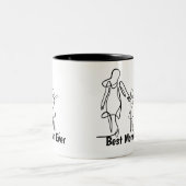 Custom Best Mom Ever Two-Tone Mug, 15 oz ツートーンマグカップ (中央)