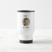 Custom Best Mom | Personalized Face Photo トラベルマグ (中央)