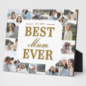 Custom Best Mum Ever Family Photo Collage Keepsake フォトプラーク (側面)