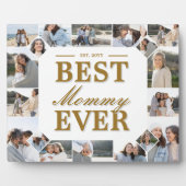 Custom Best Mummy Ever Family Photo Collage Gift フォトプラーク (正面)