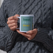 Custom Best Papa Framework with Heartfelt Message コーヒーマグカップ