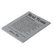 Custom Best Team Appreciation Employee Thank You ノートブック (左側)