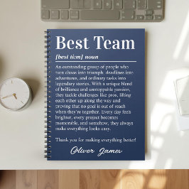 Custom Best Team Definition Employee Appreciation ノートブック