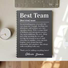 Custom Best Team Definition Employee Appreciation ノートブック