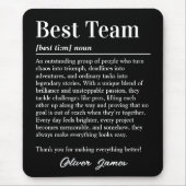 Custom Best Team Definition Employee Appreciation マウスパッド (正面)