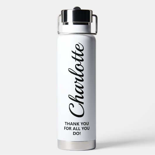 Custom Best Team Ever Personalized Appreciation ウォーターボトル (背面)