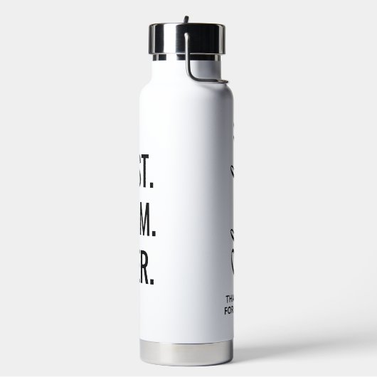 Custom Best Team Ever Personalized Appreciation ウォーターボトル (左面)