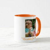 Custom Bestie Name Photo Mug マグカップ (正面右)