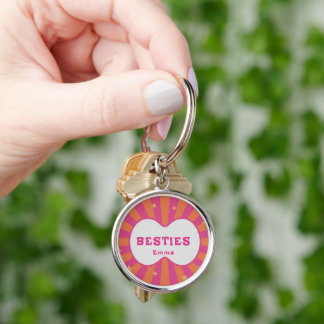 Custom Besties Forever Heart Keychain キーホルダー