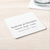 Custom Beverage Coasters Custom Paper Coasters スクエアペーパーコースター (アングル)