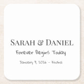 Custom Beverage Coasters Custom Paper Coasters スクエアペーパーコースター (正面)