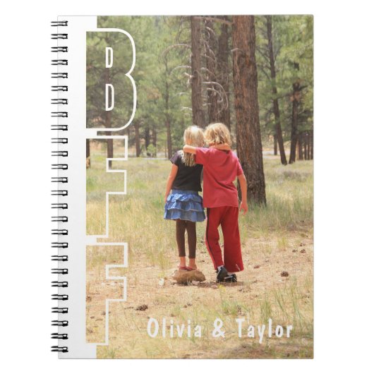 Custom BFF Photo Illusion Notebook ノートブック (正面)