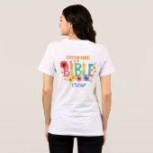 Custom Bible Crew - Rainbow Floral Christian Team トライブレンドＴシャツ (裏面全面)